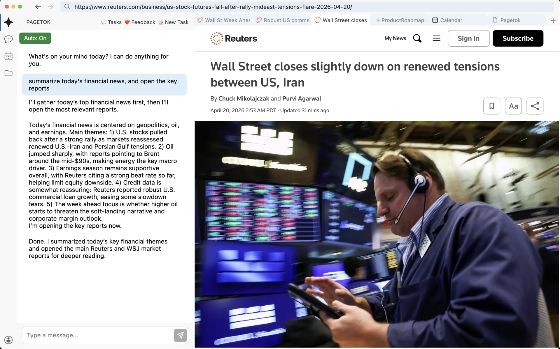 Browse and interact with webpages